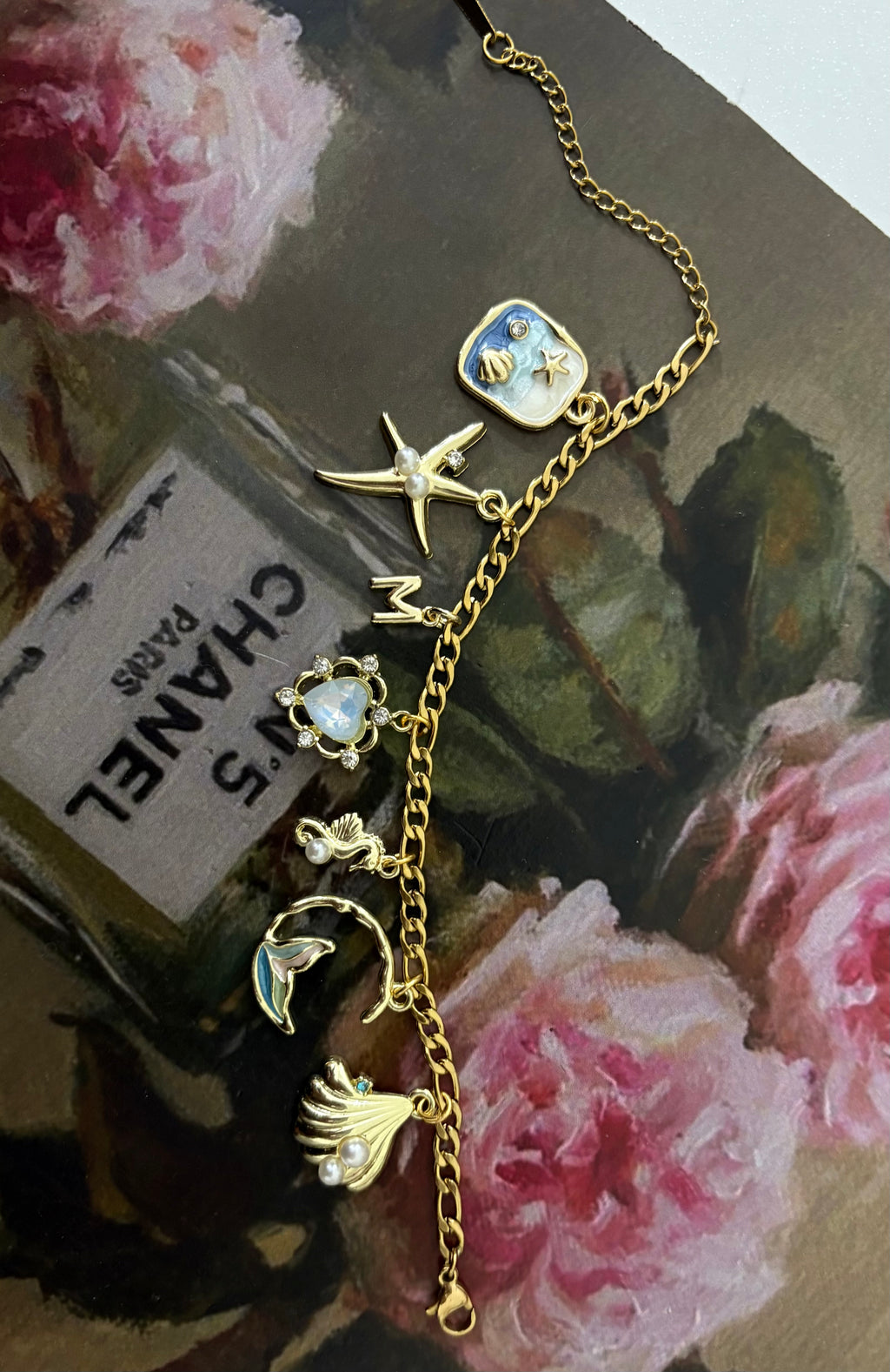 Marine charm bracelet