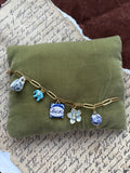 Ceramic charm bracelet