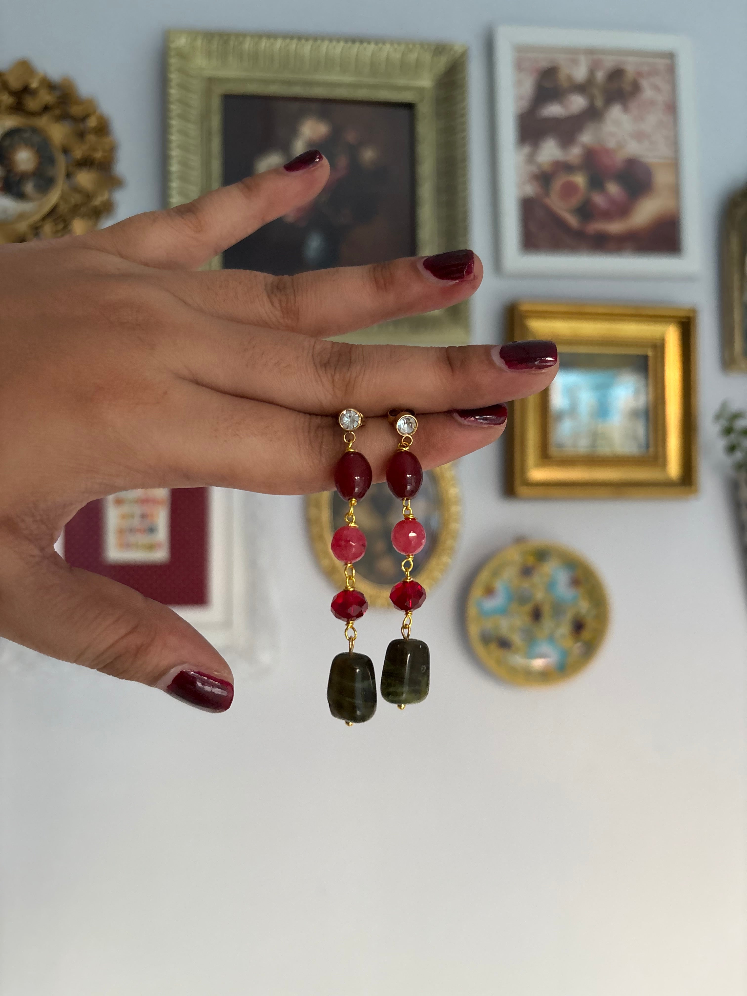 Beaded danglers
