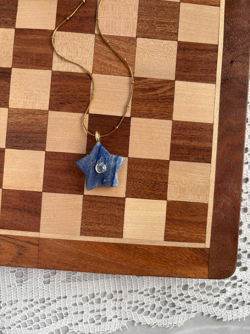 Blue aventurine necklace