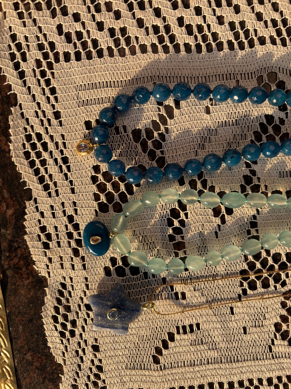 Blue aventurine necklace