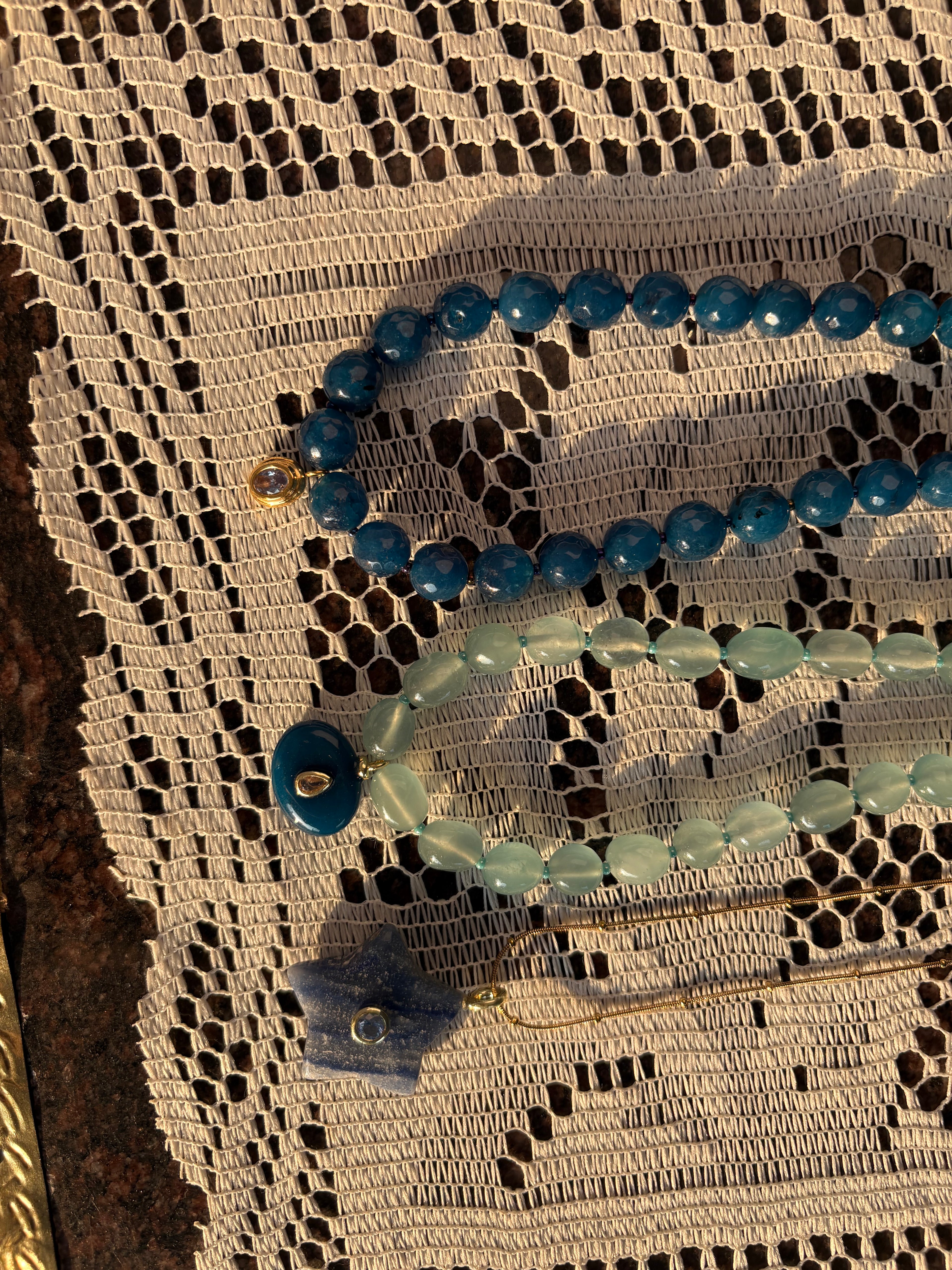 Blue aventurine necklace