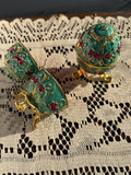 Vintage style egg shape jewellery box