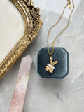 Jeweled Bunny necklace