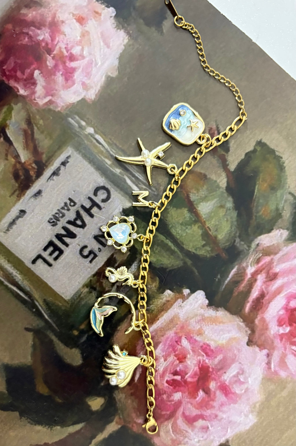 Marine charm bracelet