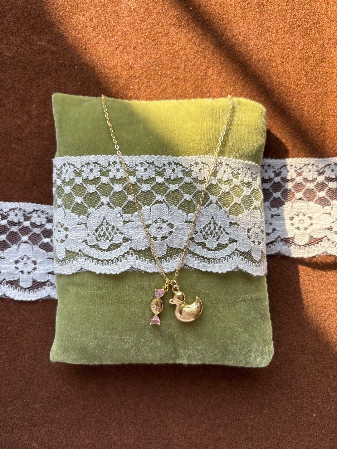 Cute Duck charm necklace