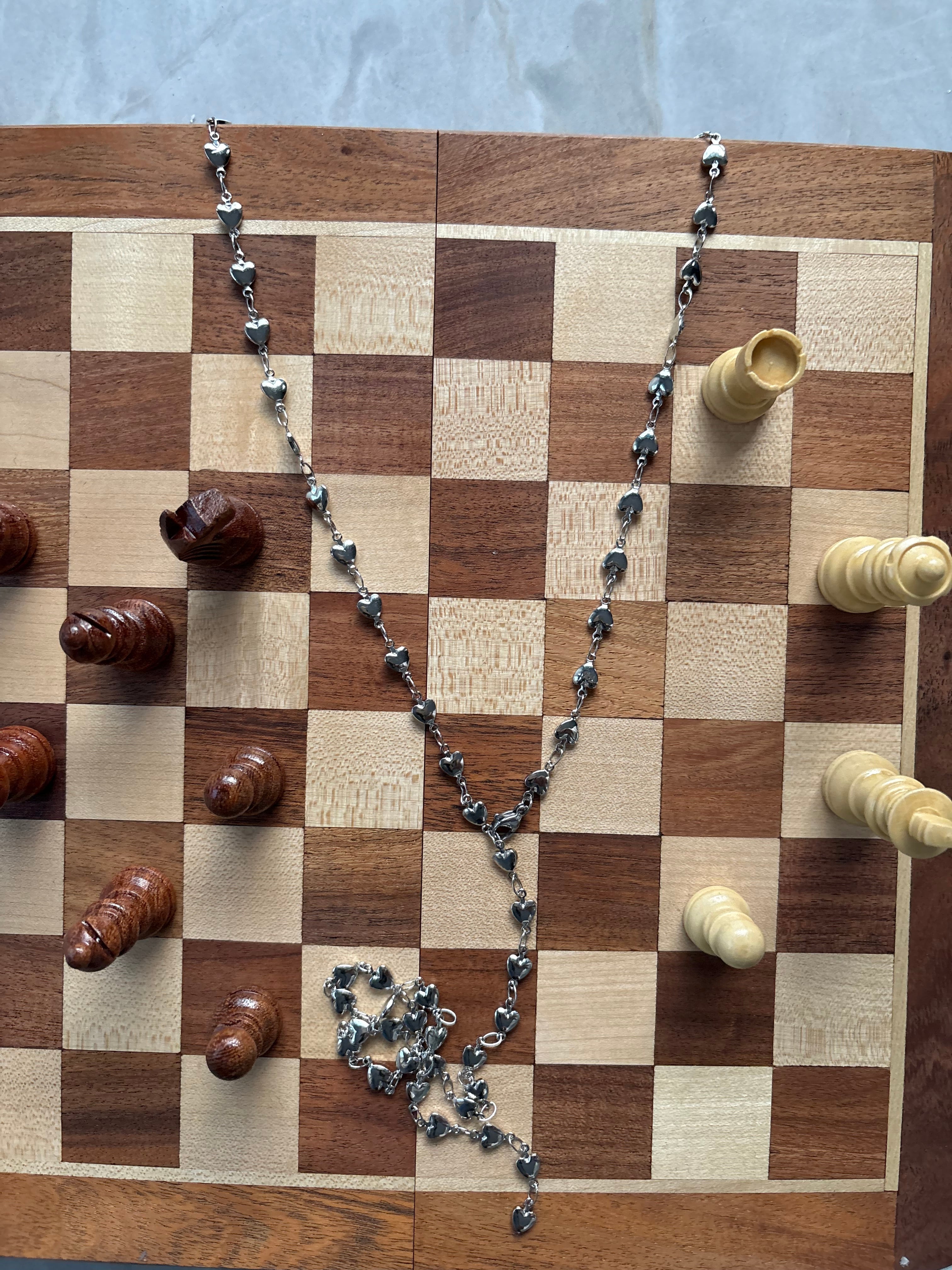 Silver Rosary necklace