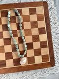 Conch shell beaded necklace