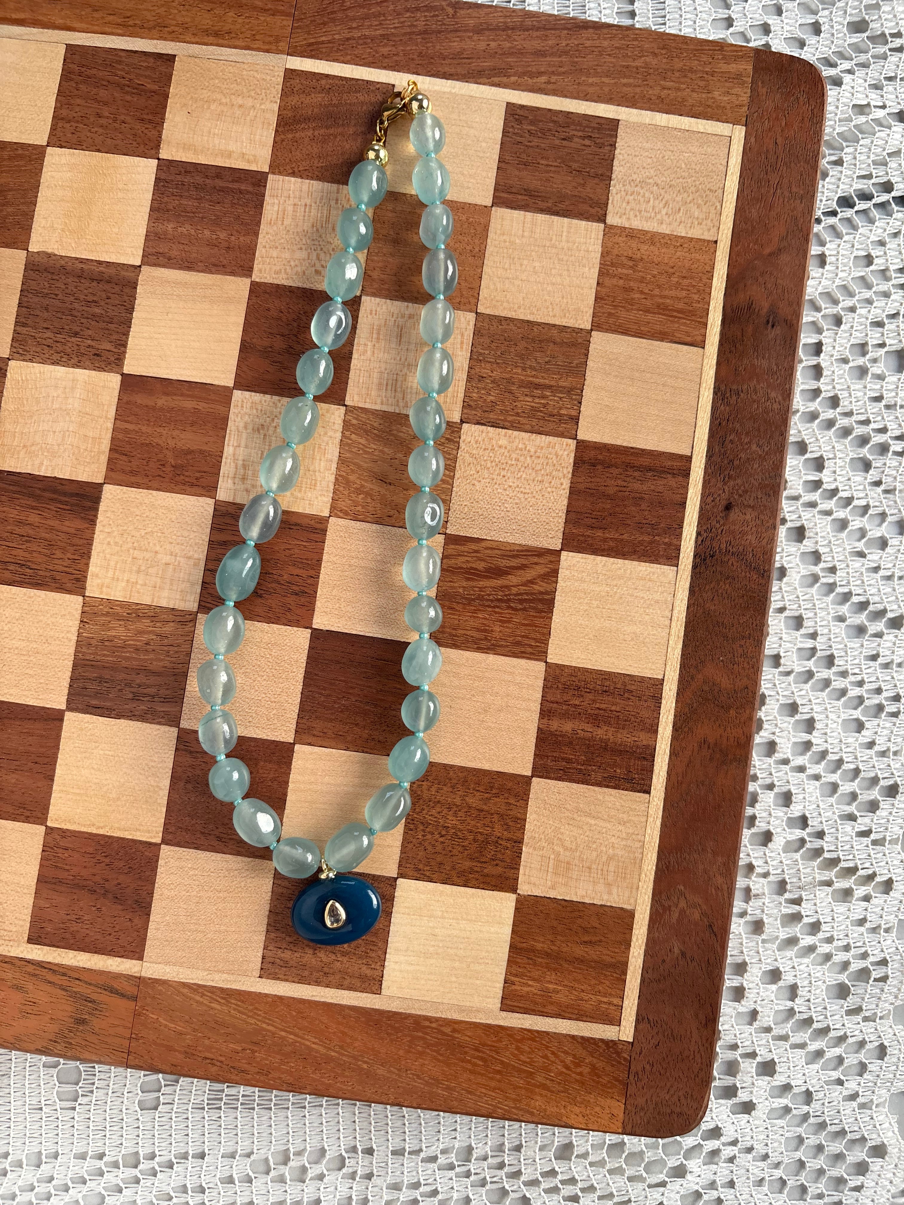 Blue Jade necklace