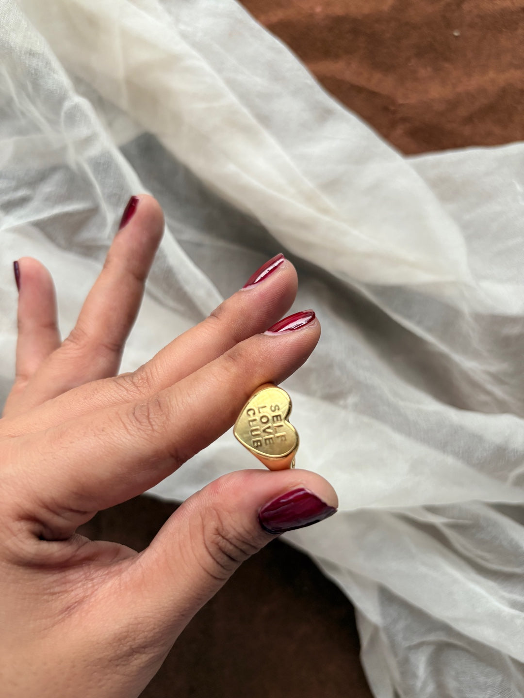 Self Love Club ring ( non-adjustable)