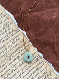 Jade crystal stone necklace