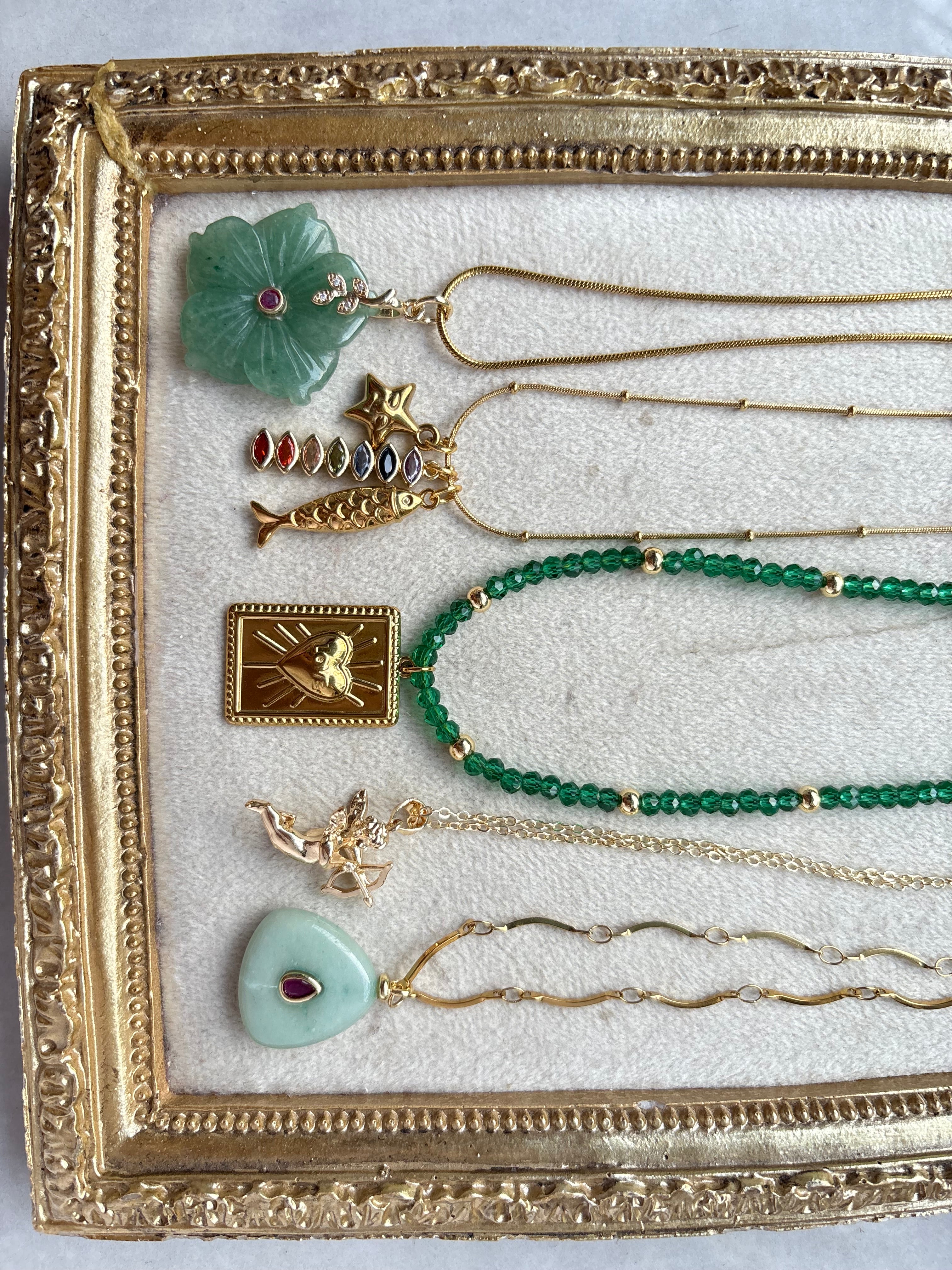 Aventurine Flower necklace