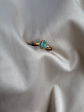 Aquamarine gemstone ring