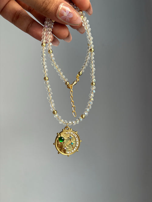 Celestial beaded necklace