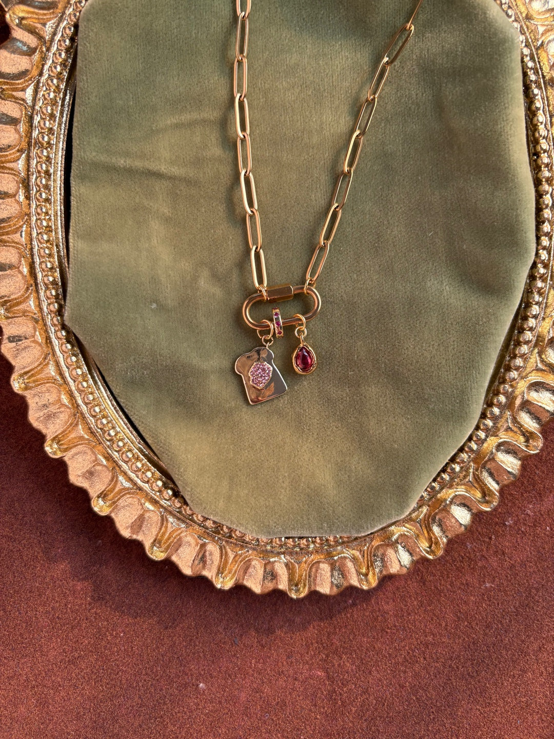 Charm jumble necklace