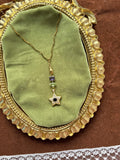 Antique studded necklace