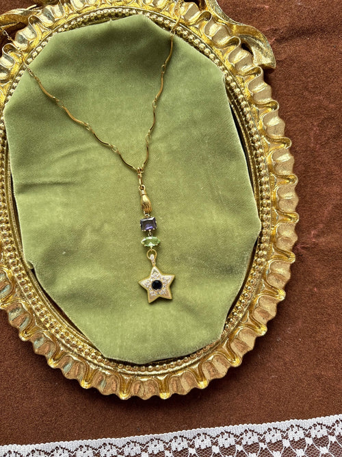 Antique studded necklace