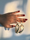 Natural Iridescent Shell dangler