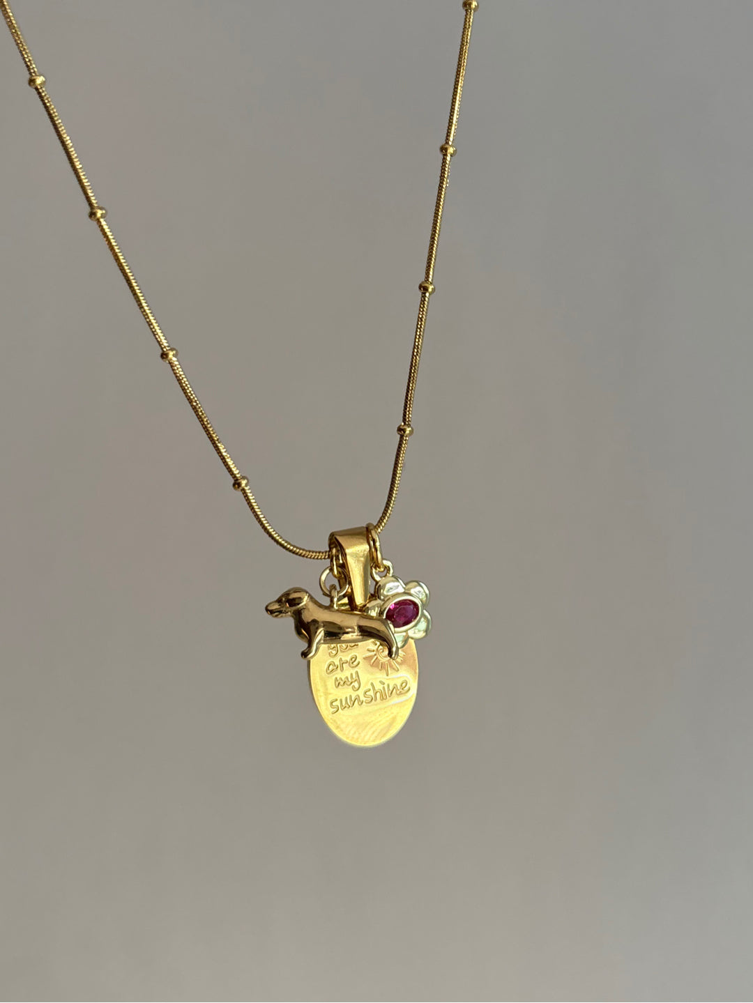You are my sunshine necklace