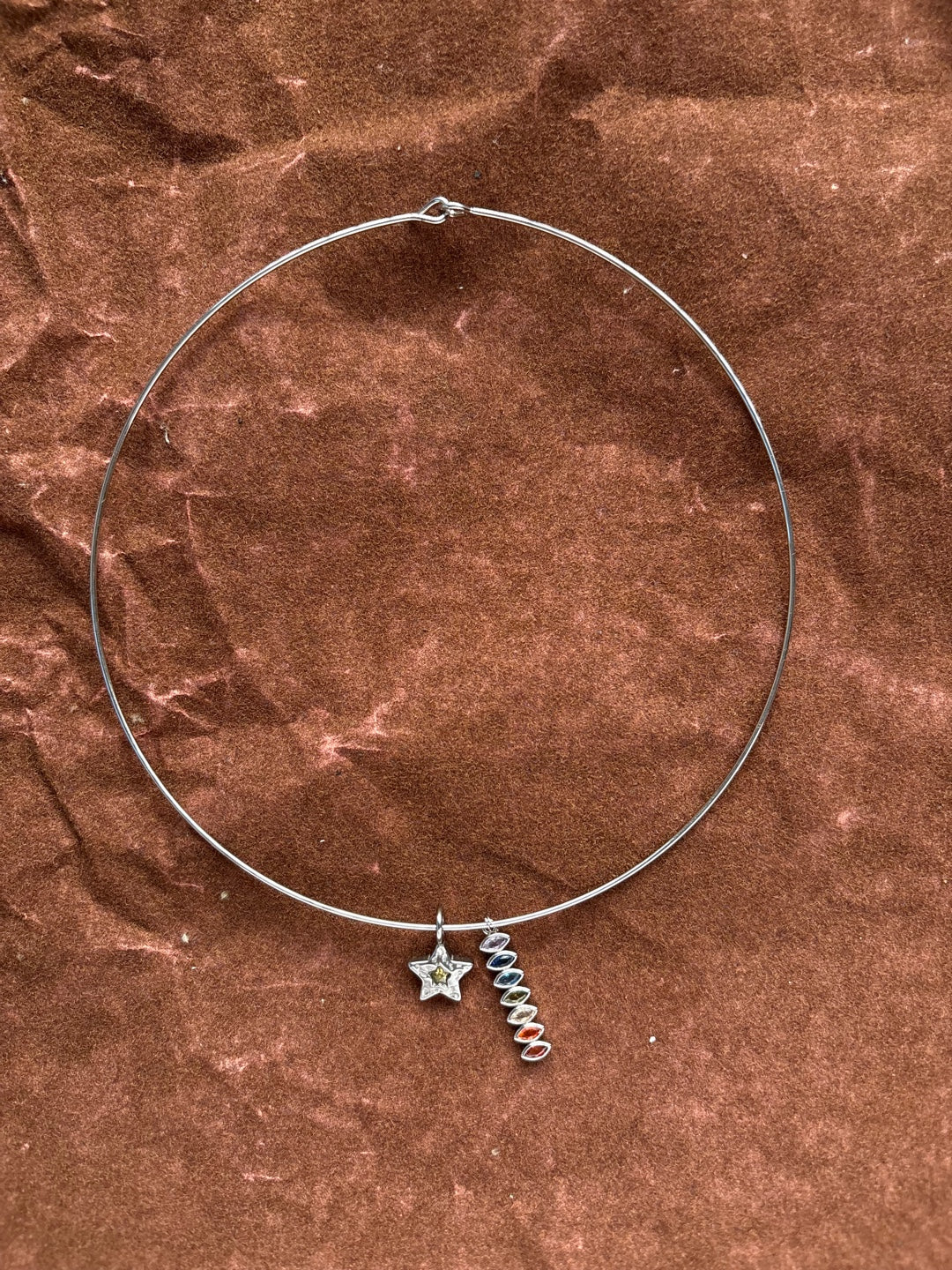 Collar charm necklace ( detachable charms)