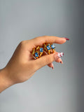Vintage style spiral ring ( free size )