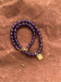 Amethyst beaded necklace
